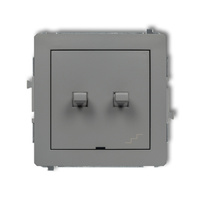 KARLIK DECO 27DWPUS-10.2 Łącznik jednobiegunowy  ze schodowym (osobne zasilanie) w  stylu amerykańskim