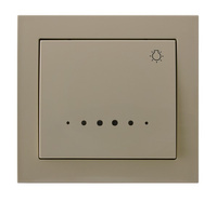 OSPEL KIER ŁP-5WS/01 Łącznik zwierny "światło" z podświetleniem beż