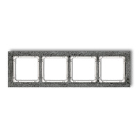 KARLIK DECO 11-0-DRB-4 Ramka uniwersalna poczwórna - beton (ramka: antracytowa; spód: biały)