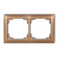 KARLIK DECO 8DRSO-2 Ramka uniwersalna podwójna z tworzywa DECO Soft