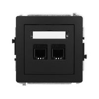 KARLIK DECO 12DGT-2  Gniazdo telefoniczne podwójne  2xRJ11