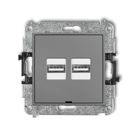 KARLIK MINI 27MCUSBBO-6  Ładowarka USB podwójna  2xUSB A