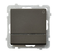 OSPEL SONATA ŁP-6RS/m/40 Łącznik zwierny "dzwonek" z podświetleniem