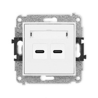 KARLIK MINI MCUSB-7  Ładowarka USB podwójna  2xUSB C