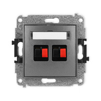 KARLIK MINI 11MGG-2 Gniazdo głośnikowe podwójne