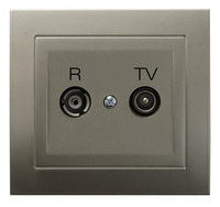 OSPEL KIER GPA-10WPZ/45 Gniazdo RTV zakończeniowe satyna