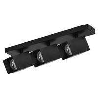 KUBAR SP 3, oprawa ścienno-sufitowa, 3xGU10, IP20, czarna