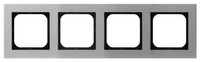 OSPEL SONATA R-4RA/35 Ramka poczwórna aluminium