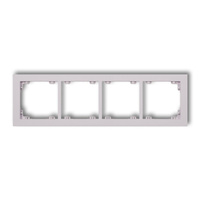 KARLIK DECO 41DR-4 Ramka uniwersalna podczwórna z tworzywa DECO Pastel Matt