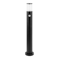 DALIA oprawa ogrodowa słupek z czujnikiem ruchu, E27, max. 15W, IP54, 80 cm, czarny