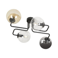 BARI lampa wisząca, moc max.4x40W, E14, czarno-kolorowa (mix)