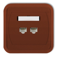 KARLIK LIZA 4GLK-2   Gniazdo komputerowe podwójne 2xRJ45