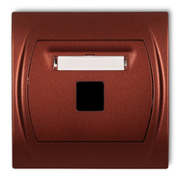 KARLIK LOGO 9LGM-1P  Gniazdo multimedialne pojedyncze bez modułu (standard Keystone)