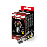 ŻARÓWKA E27 LED FILAMENT 4,8W NW CLEAR HiLux4724