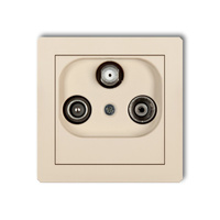 KARLIK DECO 1DGST Gniazdo abonenckie RTV-SAT końcowego (2 wejścia antenowe)