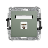 KARLIK ICON 61IGK-1 Mechanizm gniazda komputerowego pojedynczego 1xRJ45, kat. 5e, 8-stykowy