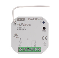 F&F Przekaźnik radiowy do instalacji bez przewodu  neutralnego FW-R1P-NN