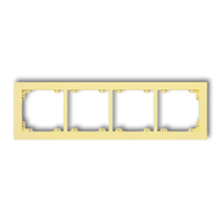 KARLIK DECO 43DR-4 Ramka uniwersalna podczwórna z tworzywa DECO Pastel Matt
