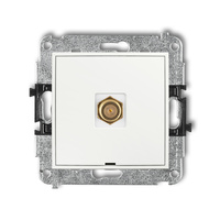 KARLIK MINI MGFBO-1.1  Gniazdo antenowe pojedyńcze  typu F (SAT) pozłacany