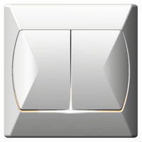 OSPEL AKCENT ŁP-9AS/00 Łącznik schodowy + jednobiegunowy podświetlane