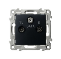 OSPEL SZAFIR GPA-ZD/m/33 Gniazdo RTV-DATA czarny