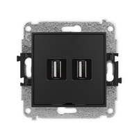 KARLIK MINI 12MGUSBBO-2  Gniazdo podwójne 2xUSB A-A 2.0