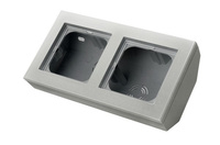 OSPEL SONATA PNP-2RN/38 Puszka narożna podwójna, wyposażona w ramkę