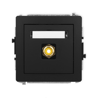 KARLIK DECO 12DGRCA-1  Gniazdo pojedyńcze  RCA (typu cinch - żółty