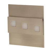 LEPUS LED 1,2W, oprawa schodowa natynkowa, 12V DC, 100lm, 6000K, satyna