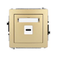 KARLIK DECO 29DGUSB-7  Gniazdo pojedyńcze  1xUSB C-C