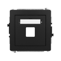 KARLIK DECO 12DGM-1P  Gniazdo multimedialne pojedynczego bez modułu (standard Keystone)