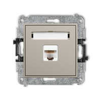 KARLIK ICON 60IGK-1 Mechanizm gniazda komputerowego pojedynczego 1xRJ45, kat. 5e, 8-stykowy