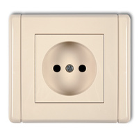 KARLIK FLEXI 1FGP-1p Gniazdo pojedyncze bez uziemienia 2P (przesłony torów prądowych)