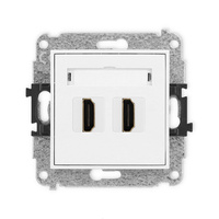 KARLIK MINI MHDMI-4  Gniazdo podwójne HDMI 2.0