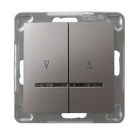 OSPEL IMPRESJA ŁP-7YBS/m/23 Łącznik żaluzjowy z podświetleniem niebieskim z blokadą mechaniczną