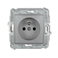 KARLIK MINI 7MGP-1zp  Gniazdo pojedyńcze  z uziemieniem 2P+Z (przesłony torów prądowych)