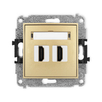 KARLIK ICON 29IHDMI-4  Gniazdo podwójne HDMI 2.0