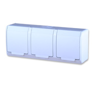 Hermes gniazdo hermetyczne natynkowe potrójne