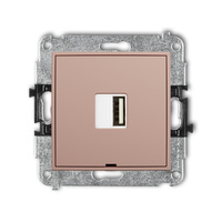 KARLIK MINI 62MCUSBBO-3 Mechanizm ładowarki USB pojedynczej USB A, 10W max., 5V, 2A, bez pola opisowego