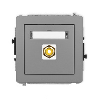 KARLIK DECO 27DGRCA-1  Gniazdo pojedyńcze  RCA (typu cinch - żółty
