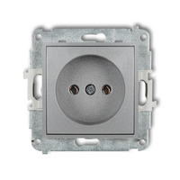 KARLIK MINI 7MGP-1 Gniazdo pojedyńcze bez uziemienia 2P (bez przesłon torów prądowych)