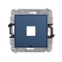KARLIK ICON 64IGMBO-1P Mechanizm gniazda multimedialnego pojedynczego bez modułu, bez pola opisowego (standard Keystone)