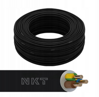 NKT Kabel Przewód Ziemny 3x4 YKYżo 0.6/1 kV 1m okrągły 112271067D1000