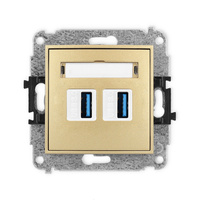 KARLIK MINI 29MGUSB-6  Gniazdo podwójne 2xUSB A-A 3.0