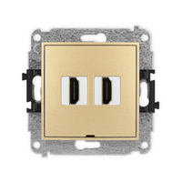 KARLIK ICON 29IHDMIBO-4  Gniazdo podwójne HDMI 2.0