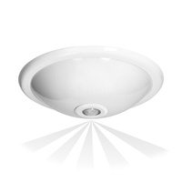 ROVO PC, plafon oświetleniowy z czujnikiem ruchu 360st, 2x25W, E27, IP20, polikarbon mleczny