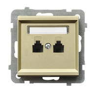 OSPEL SONATA GPT-2RN/m/39 Gniazdo telefoniczne podwójne niezależne