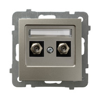 Ospel as GPA-2GF/m/45 Gniazdo antenowe typu F podwójne