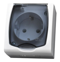 OSPEL MADERA GNH-1NS/00/d Gniazdo pojedyncze IP z uziemieniem schuko