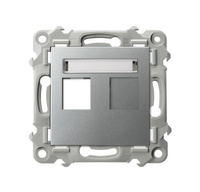 OSPEL SZAFIR GPK-1Z/p/18 Obudowa gniazda pojedynczego Keystone prosta